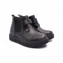 Демисезонные ботинки MINIMEN из натуральной кожи для девочки, черные, 26 размер