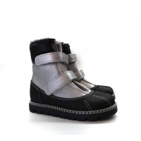 Зимние завышенные ботинки, серебряные , Tapiboo, 28 размер